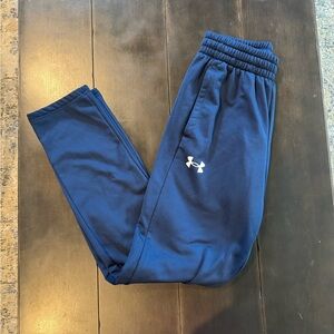 Under Armour, navy pants. Size small.